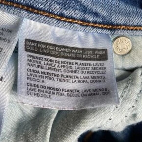 Levi’s Mid-Rise Skinny Blue Jeans Distressed, Fringed Cuffs Size 29 - Picture 11 of 16